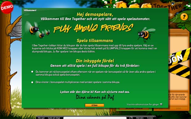 Bee together slot info