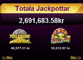 Totala jackpotar 2012-08 hos jackpotcity